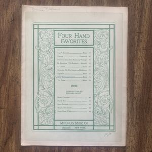 “SILVER STARS" ~ Antique SHEET MUSIC ~ BY BOHM ~ 1892 Op. 116 No. 5, Four Hands